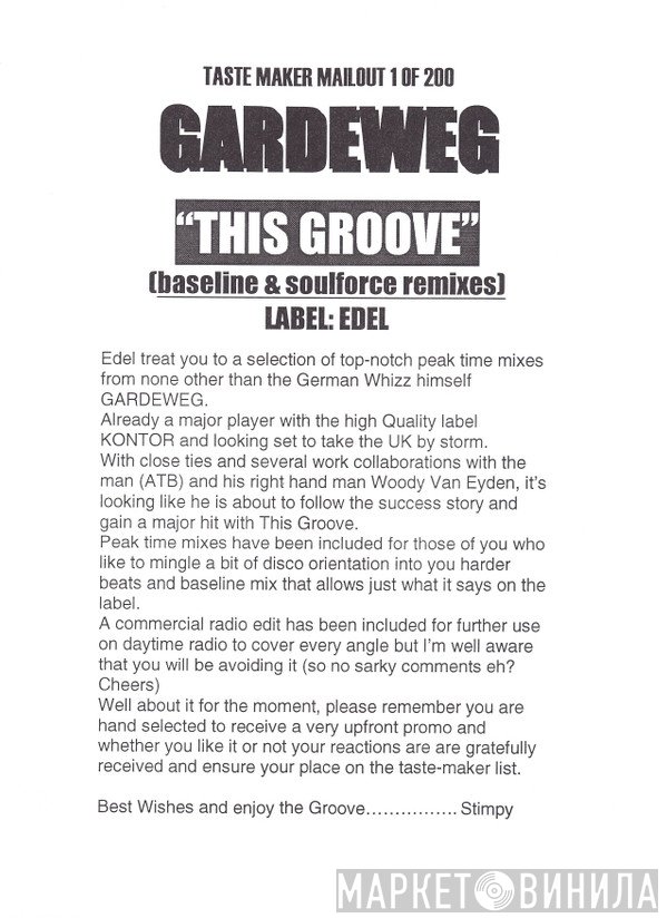 Markus Gardeweg - This Groove