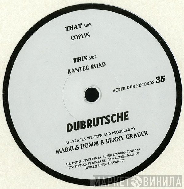 Markus Homm &amp; Benny Grauer - Dubrutsche