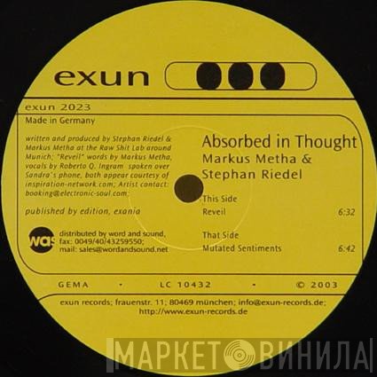 Markus Mehta & Stephan Riedel  - Absorbed In Thought