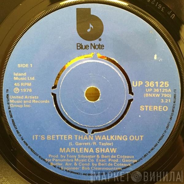 Marlena Shaw - It's Better Than Walkin' Out