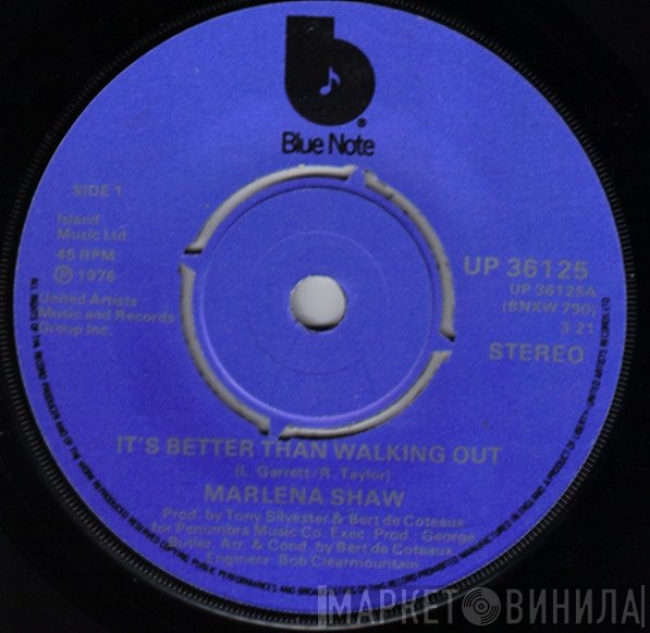 Marlena Shaw - It's Better Than Walkin' Out