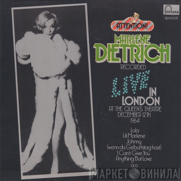 Marlene Dietrich - Attention! Marlene Dietrich!