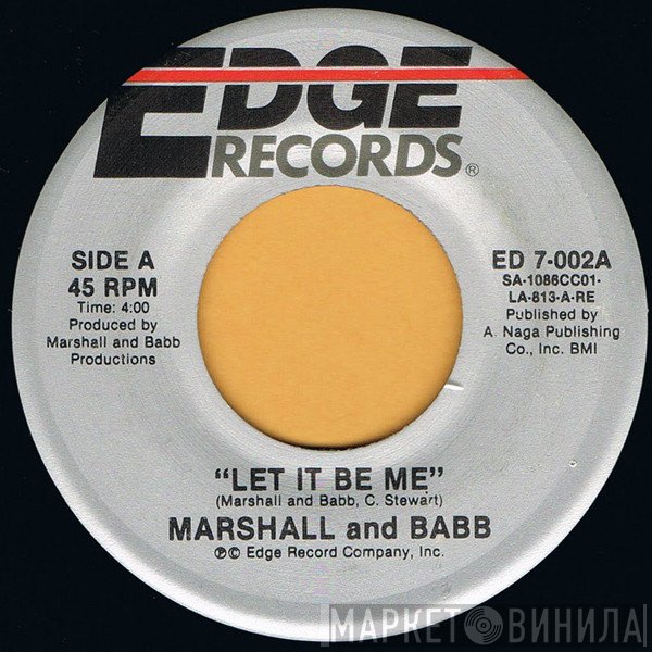 Marshall And Babb - Let It Be Me / On A High