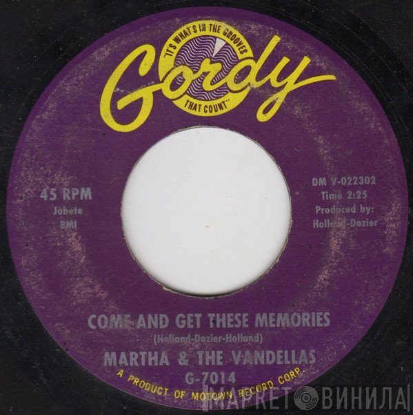 Martha Reeves & The Vandellas - Come And Get These Memories