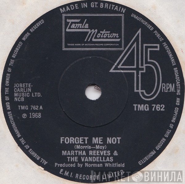 Martha Reeves &amp; The Vandellas - Forget Me Not