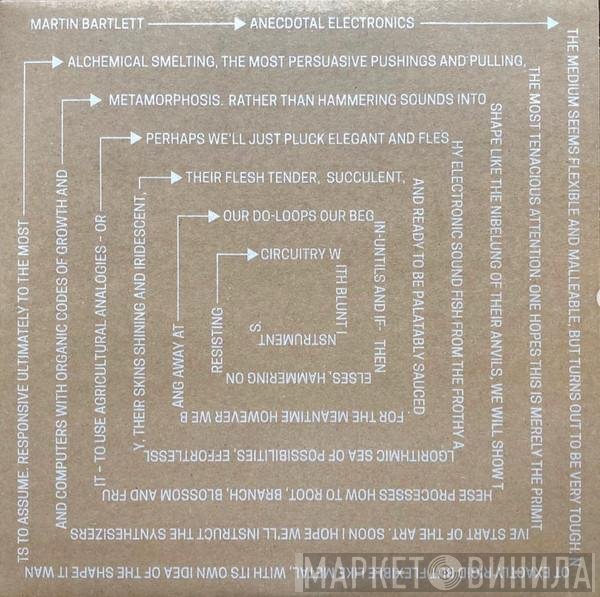 Martin Bartlett - Anecdotal Electronics: Live Experiments And Other Recordings