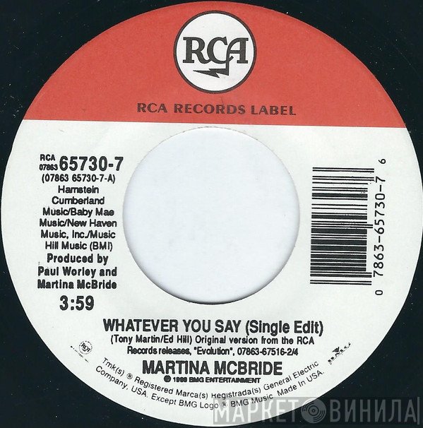 Martina McBride  - Whatever You Say