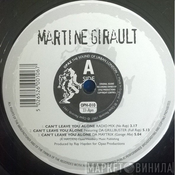 Martine Girault - Can't Leave You Alone
