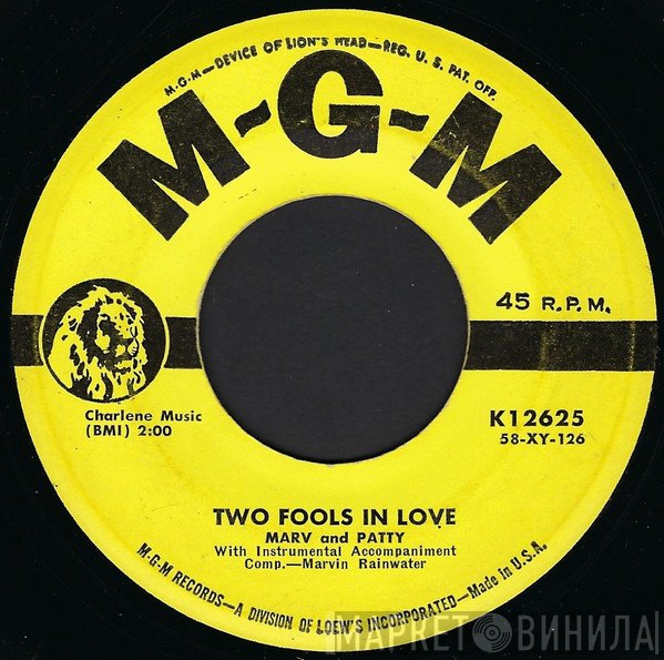 Marv & Patty Rainwater - Two Fools In Love / Because I'm A Dreamer