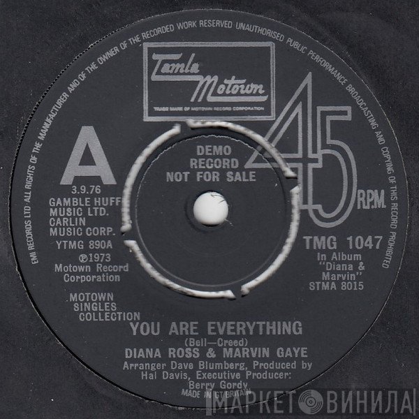 Marvin Gaye, Diana Ross, Tammi Terrell - You Are Everything / The Onion Song