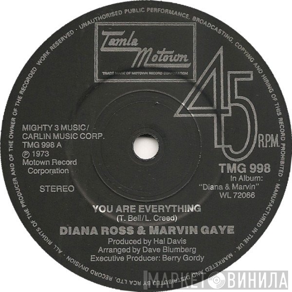 Marvin Gaye, Diana Ross - You Are Everything / Stop, Look, Listen