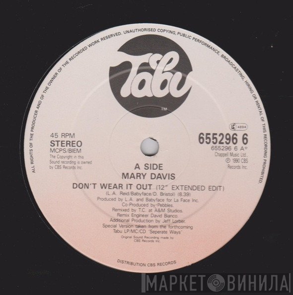 Mary Davis - Don't Wear It Out