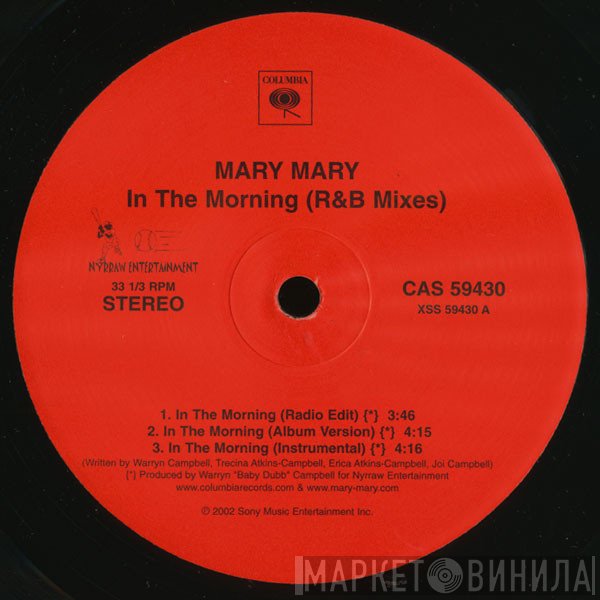 Mary Mary  - In The Morning (R&B Mixes)