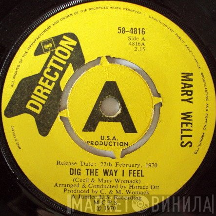 Mary Wells - Dig The Way I Feel