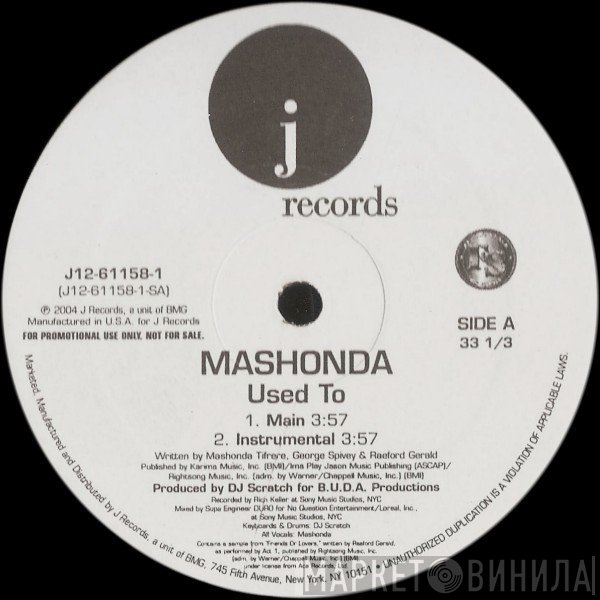 Mashonda - Used To
