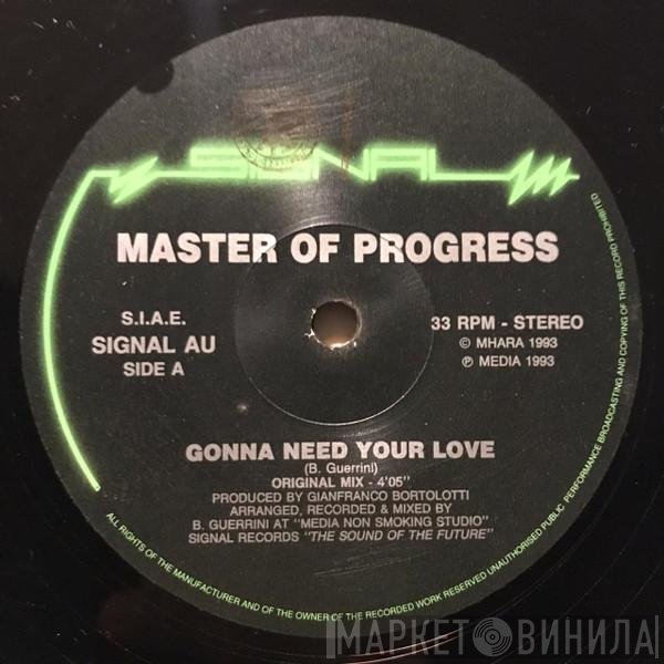 Master Of Progress - Gonna Need Your Love