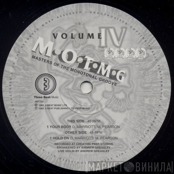 Masters Of The Monotonal Groove - Volume IV