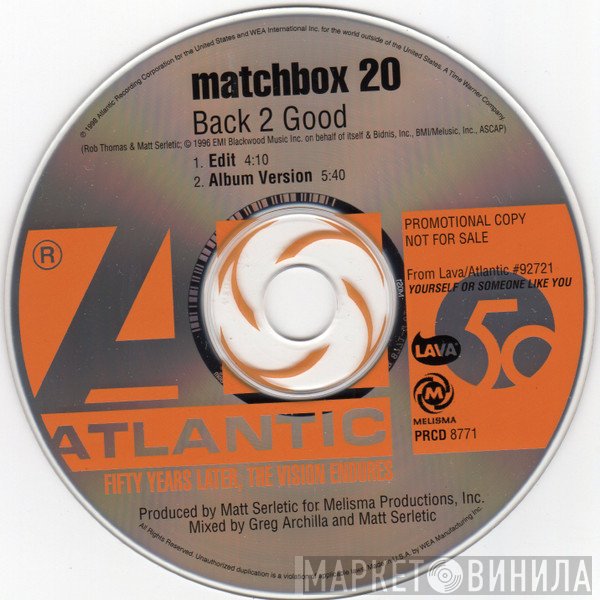 Matchbox Twenty  - Back 2 Good