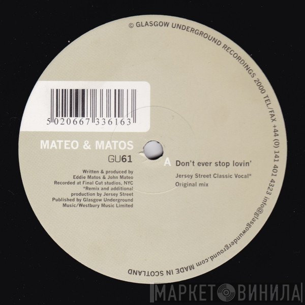 Mateo & Matos - Don't Ever Stop Lovin'