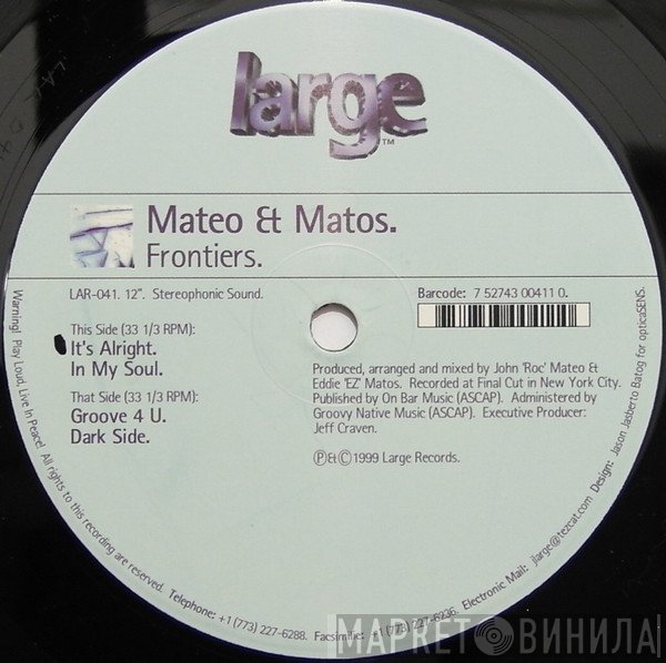 Mateo & Matos - Frontiers EP