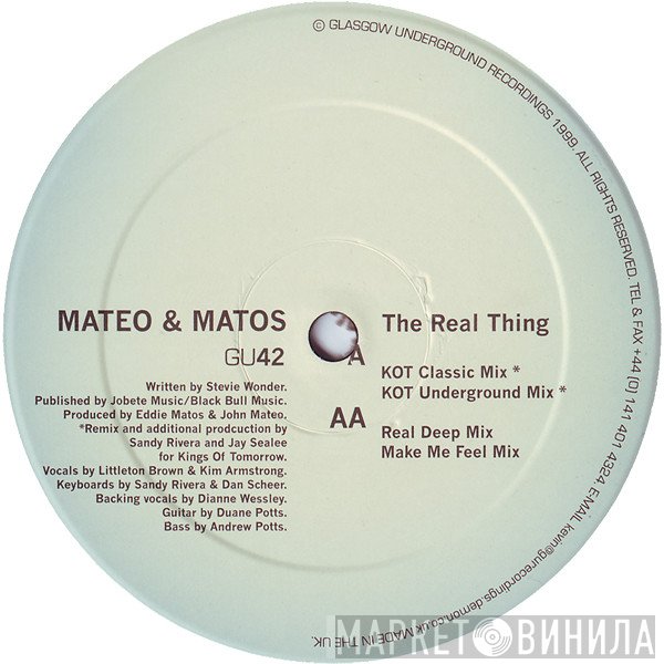 Mateo & Matos  - The Real Thing