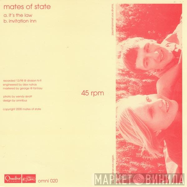 Mates Of State - It's The Law / Invitation Inn