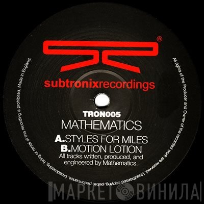 Mathematics  - Styles For Miles / Motion Lotion