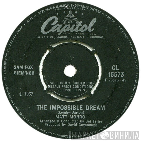 Matt Monro  - The Impossible Dream
