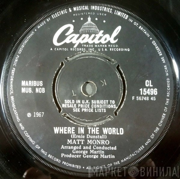 Matt Monro  - Where In The World
