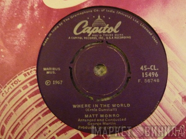 Matt Monro  - Where In The World