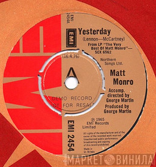 Matt Monro - Yesterday