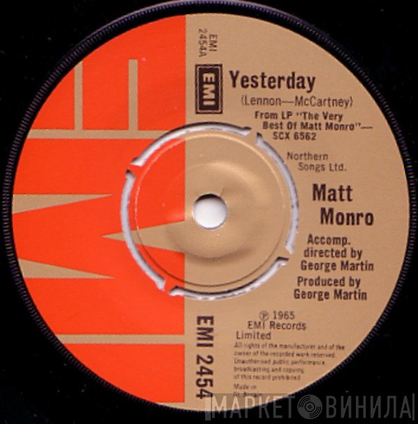 Matt Monro  - Yesterday
