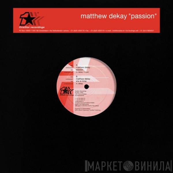 Matthew Dekay  - Passion