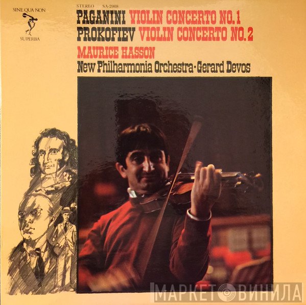 Maurice Hasson, New Philharmonia Orchestra, Gérard Devos, Niccolò Paganini, Sergei Prokofiev  - Violin Concerti