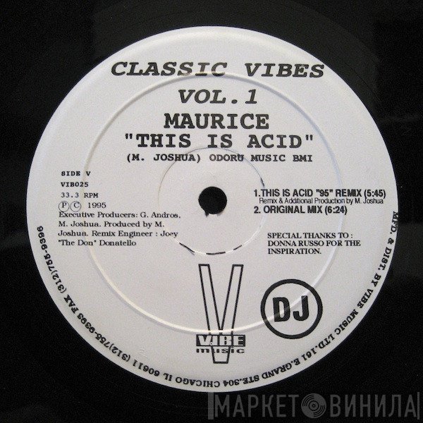 Maurice Joshua, Georgetown - Classic Vibes Vol. 1