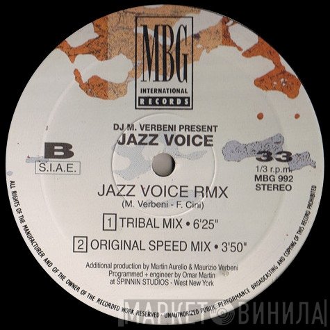 Maurizio Verbeni Presents Jazz Voice  - Jazz Voice Rmx