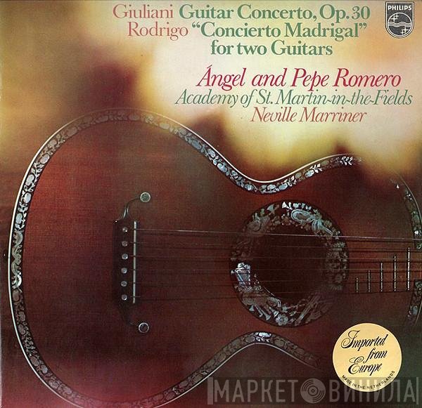Mauro Giuliani  / Joaquín Rodrigo - Angel Romero  And Pepe Romero, The Academy Of St. Martin-in-the-Fields, Sir Neville Marriner  - Guitar Concerto, Op.30 / Concierto Madrigal For Two Guitars