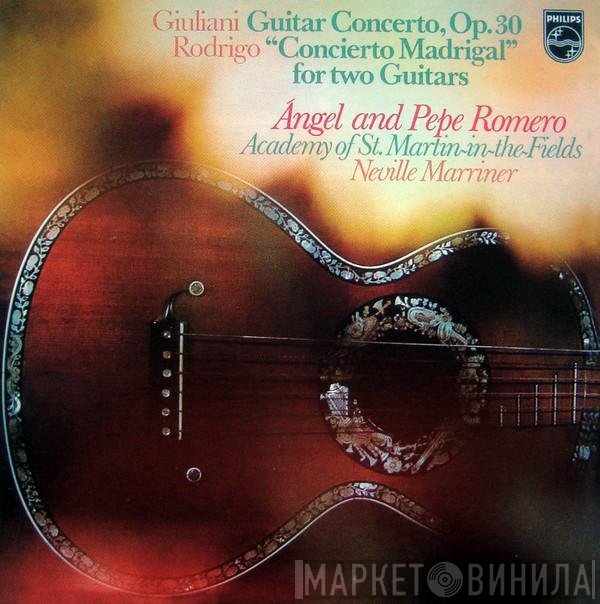 Mauro Giuliani , Joaquín Rodrigo / Angel Romero  & Pepe Romero, The Academy Of St. Martin-in-the-Fields, Sir Neville Marriner  - Guitar Concerto, Op.30 / "Concierto Madrigal" For Two Guitars