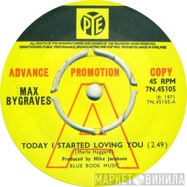Max Bygraves - Today I Started Loving You