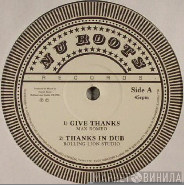 Max Romeo - Give Thanks EP