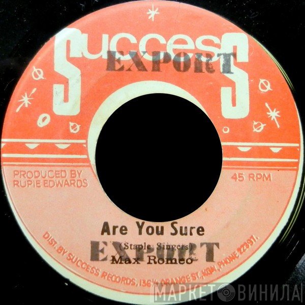 Max Romeo, Rupie Edwards All Stars - Are You Sure