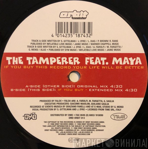 Maya, The Tamperer - If You Buy This Record Your Life Will Be Better