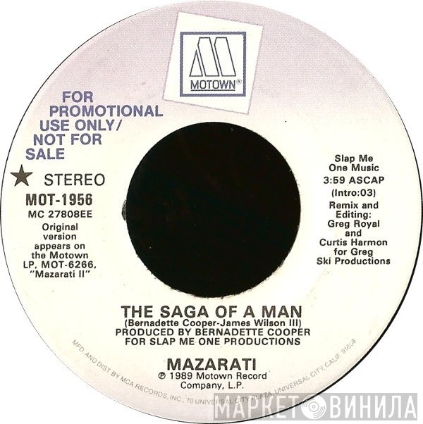 Mazarati - The Saga Of A Man