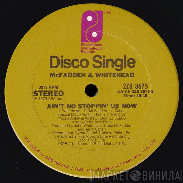 McFadden & Whitehead - Ain't No Stoppin' Us Now