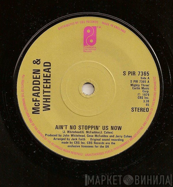 McFadden & Whitehead - Ain't No Stoppin' Us Now