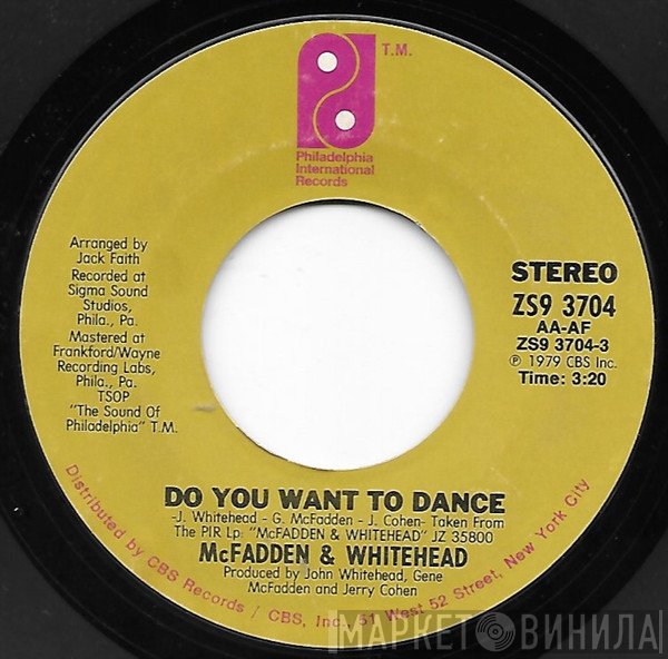 McFadden & Whitehead - Do You Want To Dance / Mr. Music