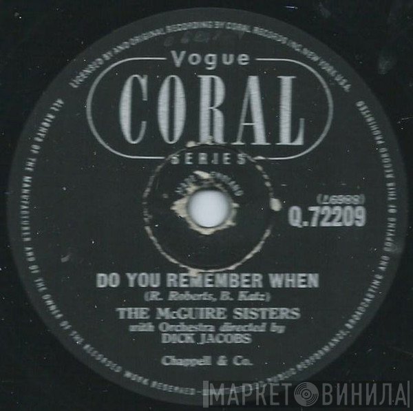 McGuire Sisters - Do You Remember When / Tip-Toe Through The Tulips