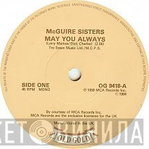McGuire Sisters - May You Always / Sugartime