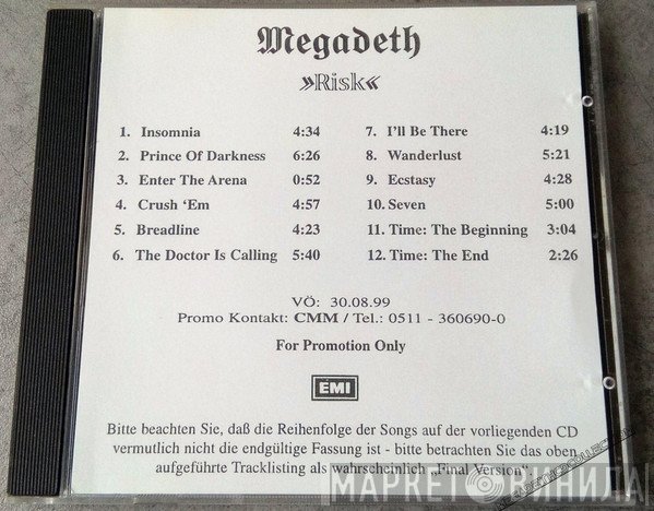 Megadeth  - Risk