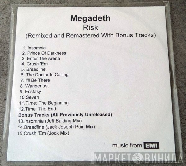 Megadeth  - Risk